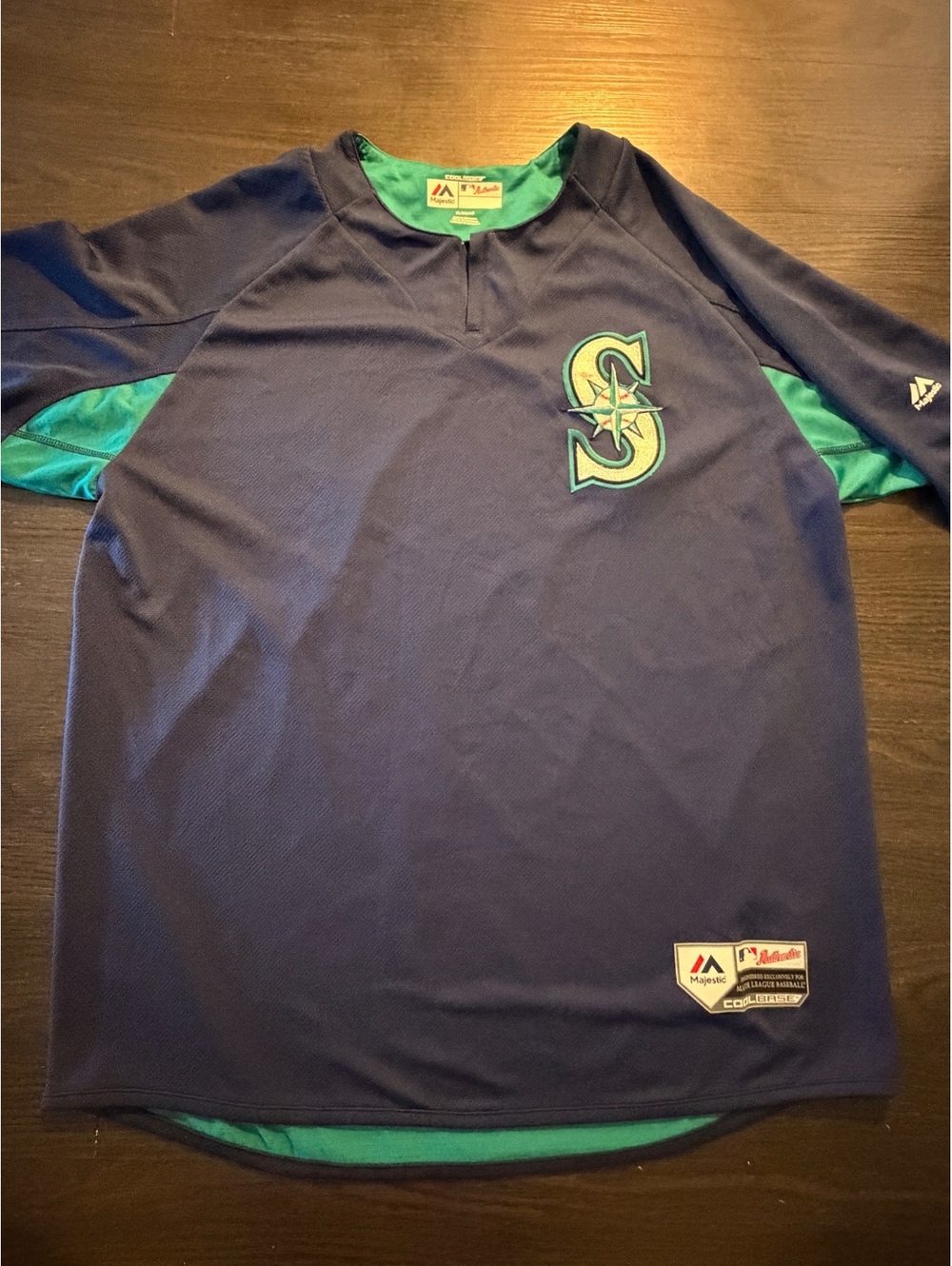 Majestic Seattle Mariners MLB Authentic Pullover Jersey XL